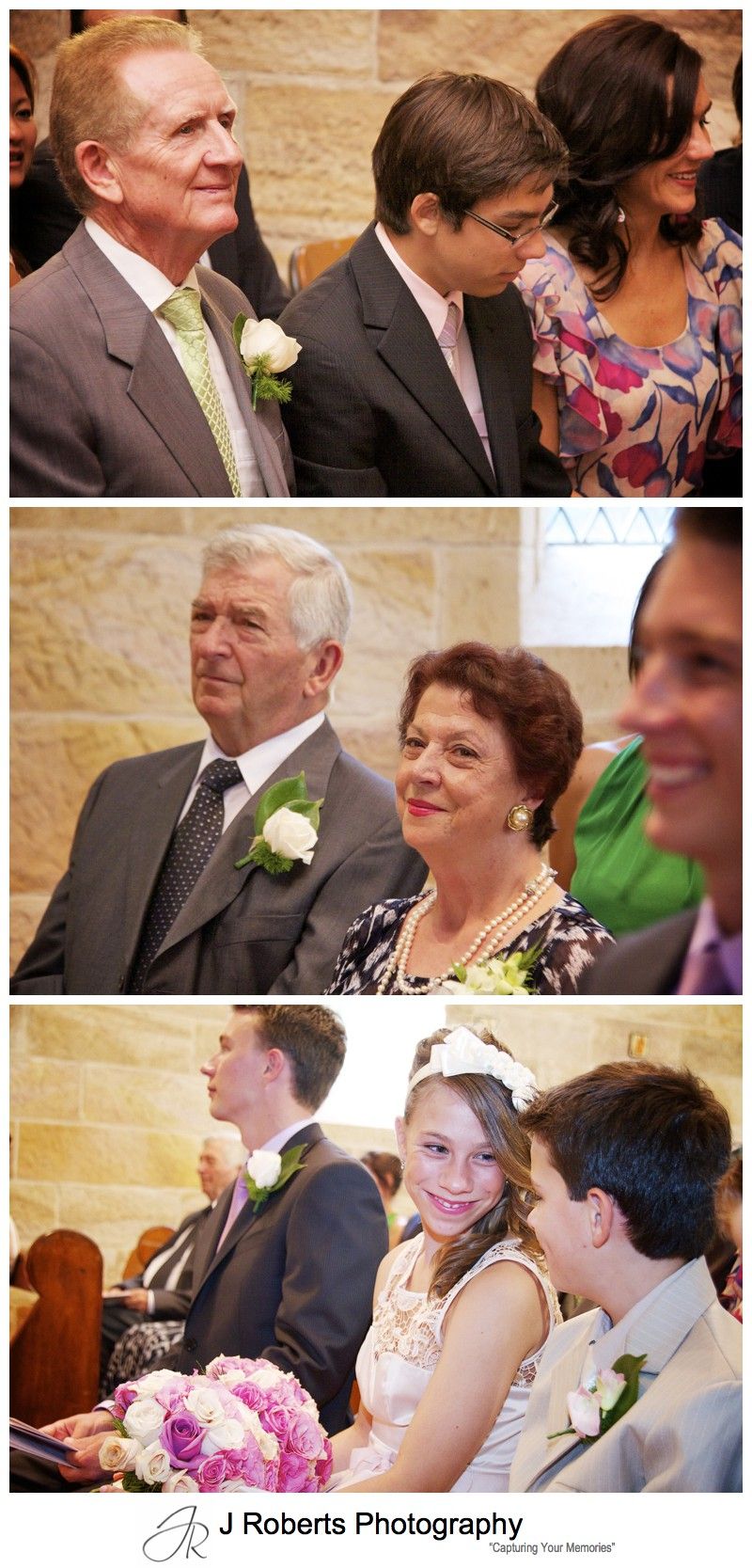 Family looking on as couple marry - wedding photography sydney